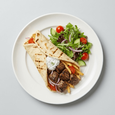 Chicken & Lamb Shish Wrap 